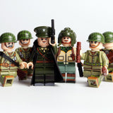 US Soldiers WW2 6-Pack with Cannon & Weapons