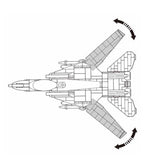 US Army F14D Fighter Jet - 404 Pieces