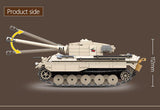 King Tiger Tank 978 Pieces + Weapons