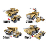 Army Desert Tank 16in1 544 Pieces - The Brick Armory