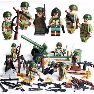 US Soldiers WW2 Brick Toy - WW2 Soldiers & Weapons – The Brick Armory