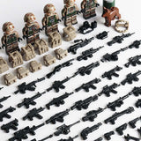 People's Liberation Army Special Operations Forces Soldiers 6-Pack with Dog & Weapons