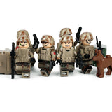 People's Liberation Army Special Operations Forces Soldiers 6-Pack with Dog & Weapons
