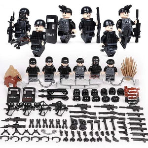 SWAT Soldiers Brick Toys - Soldiers with Weapons – The Brick Armory