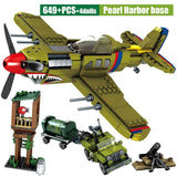 Pearl Harbor Set P-40 Warhawk Fighter Plane - 649 Pieces