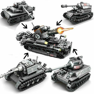 4in1 German Super Tank 957 Pieces 4 Soldiers