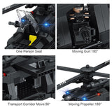 SWAT Transport Helicopter + Boat 1351 Pieces 10 Minifigures - The Brick Armory