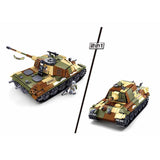 WW2 German King Tiger Tank Model Set - 930 Pcs