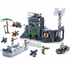 WW2 Normandy D-Day Complete Playset with Landing Craft