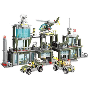 Brick Toy Army Base Playset with 6 Soldiers – The Armory