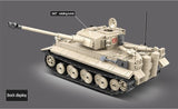 Tiger 131 German Tank 1018 Pieces  + Weapons
