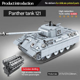 Panther Tank 121 990 Pieces 6 Soldiers + Weapons