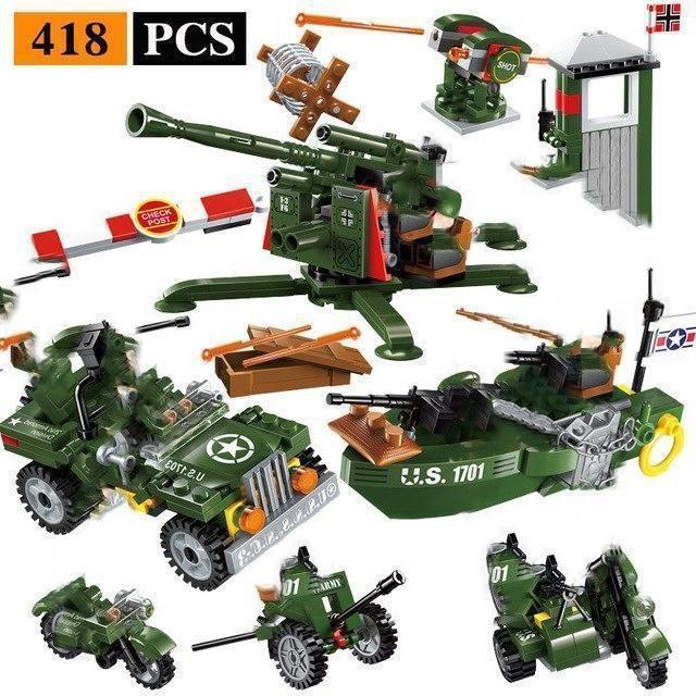 Brick Toy WW2 Soldiers with Weapons – The Brick Armory
