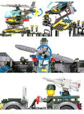 Army Base Playset 1001 Pieces 6 Soldiers