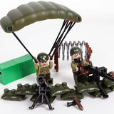 US Paratroopers WW2 6-Pack Soldiers with Weapons & Accessories
